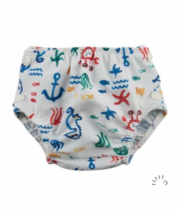 Popolini Schwimmwindel Badewindel Babybadehose S Ozean