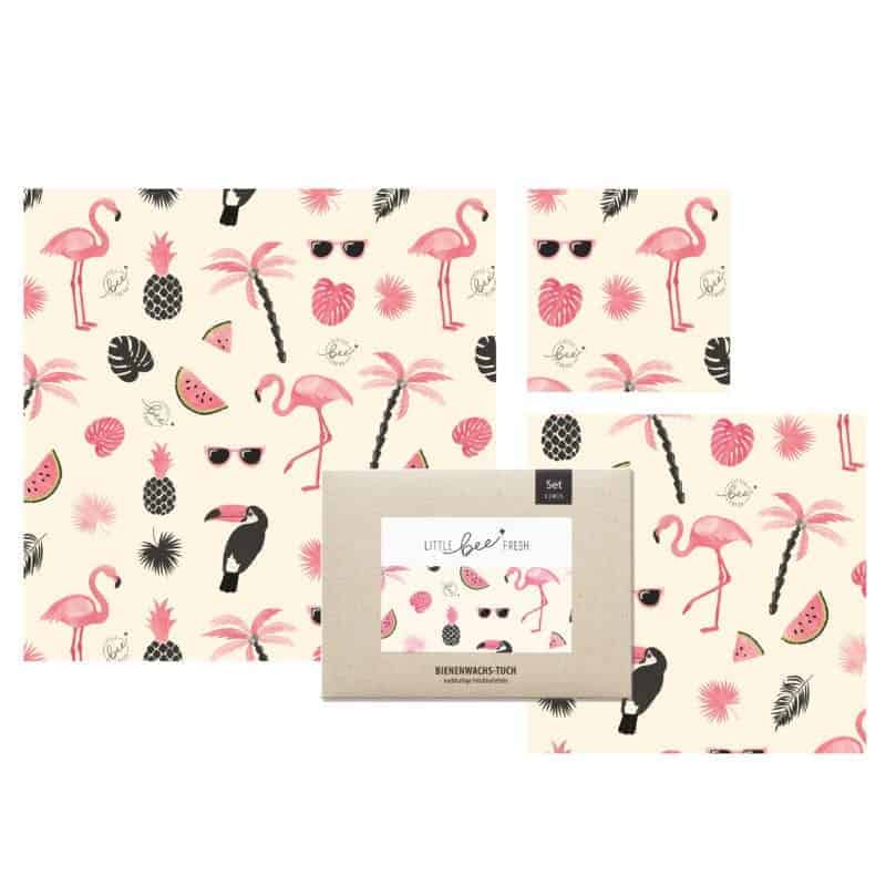 little bee fresh BIO-BIENENWACHSTÜCHER STARTER-SET Flamingo