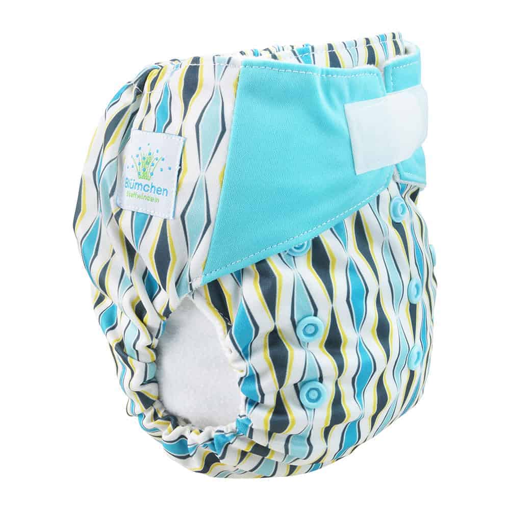 Blümchen All-in-One futuristisches Design (3,5-15kg) Klett Trapez