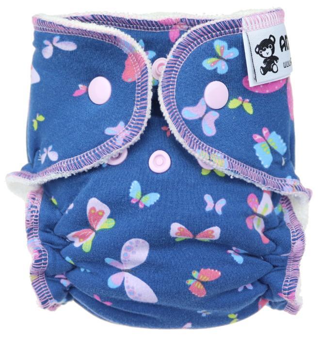 Anavy Höschenwindel Newborn 2-6 kg Druckknöpfe Schmetterlinge