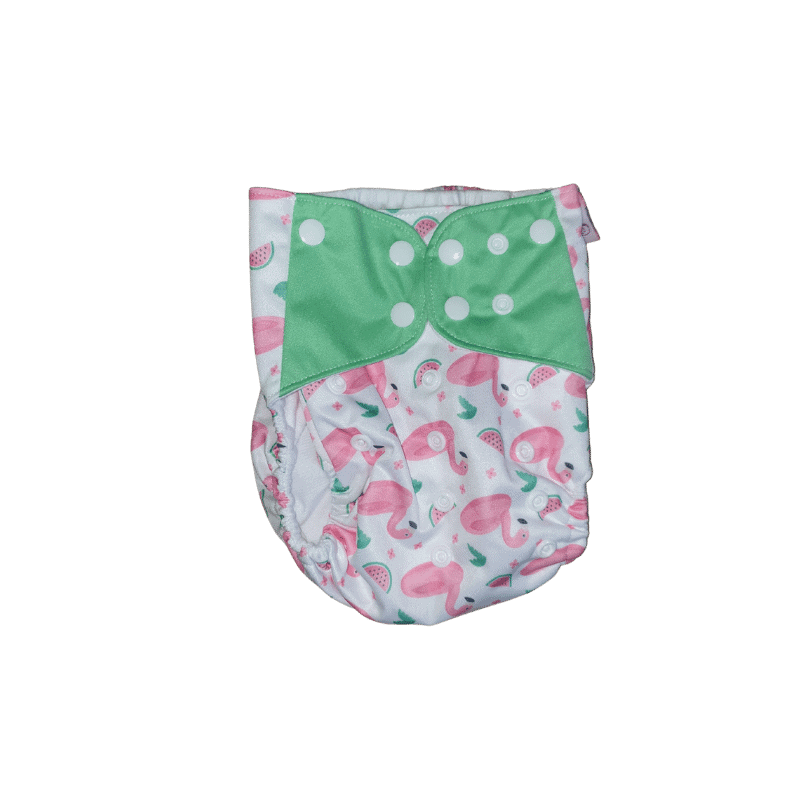 OhBabyKa Pocketwindeln Stoffwindeln Ai2 Flamingo